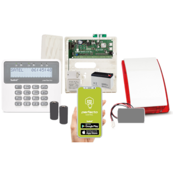 ZESTAW ALARMOWY SATEL PERFECTA 32-WRL SET-A + PRF-LCD-WRL + 7Ah + AWT150 + MSP-300 R